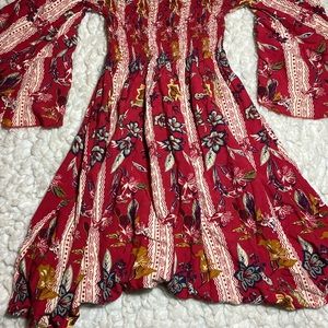 RAINBOW off the shoulder dress